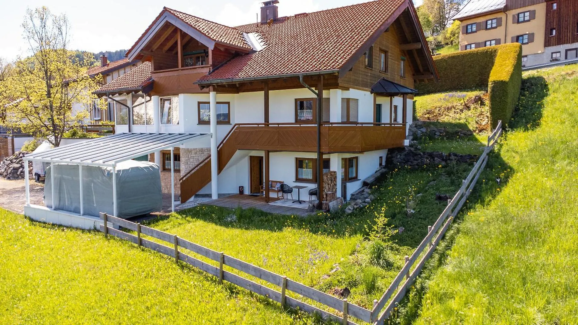 Apartman Luxus Chalet Im Allgaeu - Zirbenholz Schlafzimmer - Terrasse Mit Bergblick - Infrarotkabine Blaichach